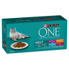 Purina ONE Adult mokra hrana za mačke s piščancem, govedino, jagnjetino, morskimi ribami 40x85 g