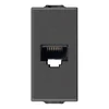 VIMAR NEVE UP ADAPTER RJ45 LAN (RJ45) KARBON MAT VI09338.C.CM