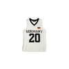 Kleidermafia Majica Oversize Germany Knit Tanktop - White bela