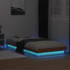 LED okvir kreveta voštano smeđi 75 x 190 cm od masivne borovine