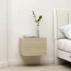 vidaXL Nočna omarica sonoma hrast 40x30x30 cm iverna plošča