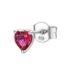 Brosway Srebrni enojni uhani Fancy Passion Ruby Heart FPR91
