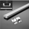 Optonica ALU profil za LED trak bele barve 2m NADGRADNI - komplet