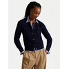 Polo Ralph Lauren Pletena jopica 211972104004 Mornarsko modra Slim Fit