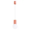 Sollux SL.1754 - Luster na sajli HALO 1xG9/8W/230V, prečnik 12 cm, ružičasta
