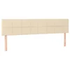 Uzglavlja krem 200x5x78/88 cm od tkanine