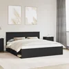 Krevetna konstrukcija Crna 200 x 200 cm Konstruirano drvo
