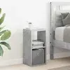 vidaXL Nočna omarica Betonsko siva 25,5 x 22 x 49,5 cm Konstruiran les