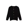 Trendyol Curve Black Crew Neck Buttoned Knitwear Cardigan