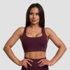 GymBeam Sportski grudnjak Mesh Panel Eggplant
