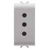 Gewiss Chorus, utičnica 2P+E 10A, 1M, natural saten ( Gw13201 )