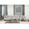 Atelier del Sofa Ugaona garnitura Padova 100x70x140cm Svetlosiva