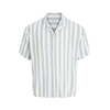 JACK & JONES Srajca JJEJEFF safir/svetlo modra/naravno bela