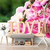 Fototapeta pivonije z napisom Love - 539x363