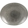 CHURCHILL Raku Quartz Black plitev krožnik, ovalen, dolžina: 270 mm (12 kos)