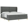 vidaXL vidaXL Box Spring Postelja z Vzmetnico Temno Siva 200x200 cm Tkanina, (22051074)