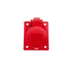 PCE Kotna vtičnica 16A 4P 400V /70x85/ rdeča IP44 TWIST 414-6