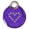 Rogz ID privezak za pse Purple Chrome - L