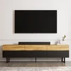 HANAH HOME TV polica Sign Black Oak