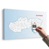 Slika na plutu karta Slovačke Republike - 150x100 place