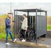 Metal bicycle canopy