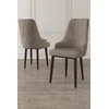 Hanah Home Set stolica Trex, 46x95x42 cm, 2 komada, Smeđe-braon