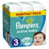 Pampers Pelene Active Baby 3, Monthly, 6-10 kg, 208/1