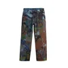 Desigual Kavbojke moder denim/svetlo modra/rjasto rjava/svetlo zelena