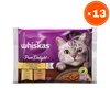 Whiskas Vlažna hrana za mačke Pure delight, Izbor živine, 4x85g, 13 pakovanja