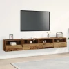 TV zidni ormar Zidne 2 pcs Staro drvo 100 x 30 x 30 cm