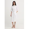 MM by Max Mara poletna obleka lanena TABELLA