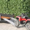 Sklopiva rampu 200kg po rampi 2 pcs Srebrno 166 x 23 x 4,5 cm