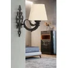 OPVIQ Zidna lampa Lily Cream Black