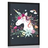 Plakat prikupen samorog - 60x90 black