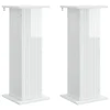 Stalak za biljke 2 pcs Bijela visokog sjaja 30,5 x 30 x 80,5 cm