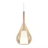 Ideal Lux - Luster na sajli KALIQUE 1xE27/42W/230V, prečnik 18 cm, zadimljeno bež