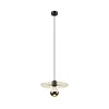 Luster na sajli MONTANA 1xE27/15W/230V prečnika 30 cm zlatna/crna
