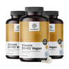 3x Veganska vitamina D3+K2, skupaj 720 tablet