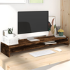 Stalak za monitor boja dimljenog hrasta 100 x 24 x 13 cm drveni