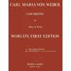WEBER C.M.:CONCERTINO IN C OBOE & WIND SCORE AND PARTS