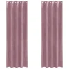 Zavjese za zamračivanje 2 pcs Tamno ružičasta 140 x 225 cm