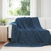 Vidaxl Odeja Temno modra 240 x 270 cm Flis