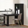 Stol s policom Crni hrast 122 x 67 x 145 cm Konstruirano drvo