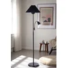 Podna lampa Devin, Crna