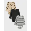 Sinsay - Set od 3 pamuc´nih body-a - BEŽ
