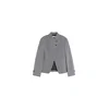 Bershka Blazer siva / temno siva / črna