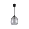 Brilagi - LED luster na sajli R GLASS 1xE27/60W/230V prečnik 26 cm crna/dimljena siva