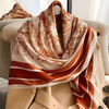Šal UL - 38930 - Oranžna / Bela KP38930