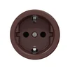 Reblig - Retro zidna utičnica bez okvira SCHUKO 230V/16A braon