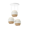 Luster na kablu BOHO 3xE27/60W/230V bela/juta